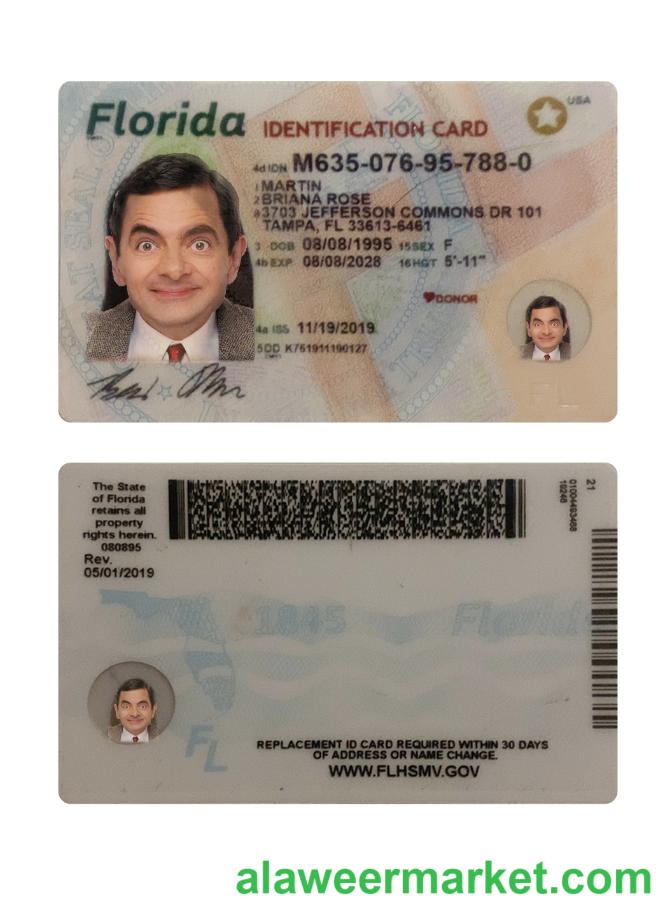 USA Florida ID card